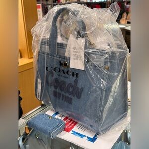 Coach denim handbag